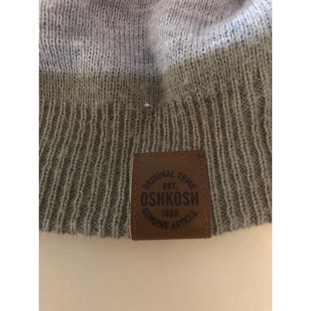 Oshkosh B’gosh Black-Orange-Gray-Brown Stripes Kids Size‎ 4-7 Beanie